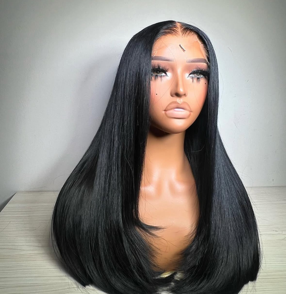 Straight Glue-Less Wig